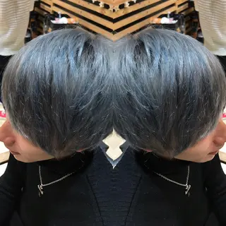 ショート カラー メンズ 大久保 隆蔵のヘアスタイル