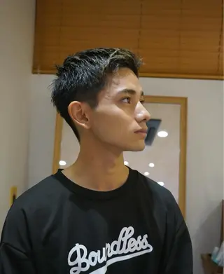 ショート メンズ 産休中です 艶カラー♡オカのヘアスタイル