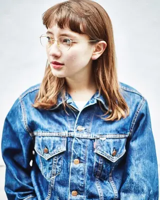 セミロング フジイ カズキのヘアスタイル