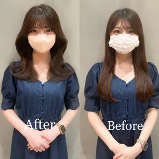 ミディアム LOMA🇰🇷 銀座クボタのヘアスタイル