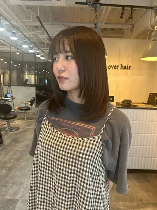 ミディアム 東 希良里のヘアスタイル