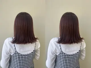 ミディアム uni/haruhi ☀️透明感カラーのヘアスタイル