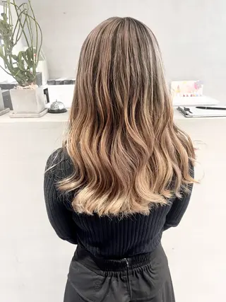 ミディアム カラー デザインカラー 小西勇次のヘアスタイル