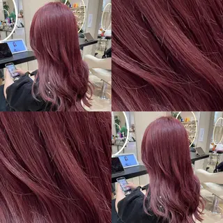 ロング 🎀推し活カラー/ ピンクカラー/のののヘアスタイル