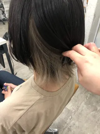 ミディアム カラー ️🩵透明感カラー Yūka🩵のヘアスタイル