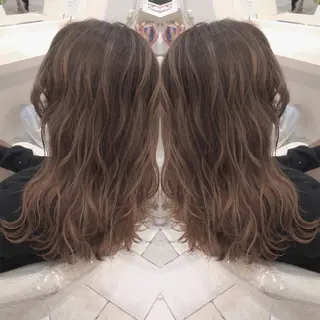 カラー 東梅田エリアカラー ヘアセットNo. 1のヘアスタイル