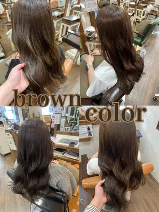カラー 三宅✨ ❤️暖色カラー🩷のヘアスタイル