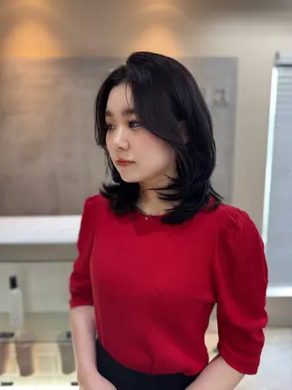 ミディアム カラー Zina梅田茶屋町所属・Mayu💖 Zina梅田茶屋町のヘアスタイル