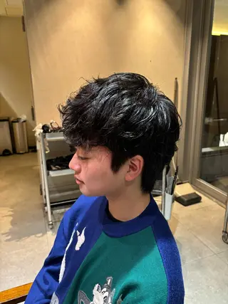 パーマ メンズ FURUSHO所属・透明感カラー/ ツイスパ/小倉悠佑のヘアスタイル