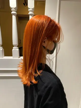 セミロング カラー GO TODAY  SHAIR SALON 梅田NU茶屋町店所属・田中成美/レイヤー カット/透明感カラーのヘアスタイル