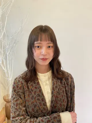ミディアム カラー Osoko Hiyoriのヘアスタイル