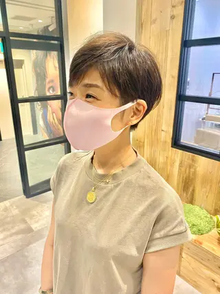 ショート カラー しおり/パーマ/ newi町田のヘアスタイル