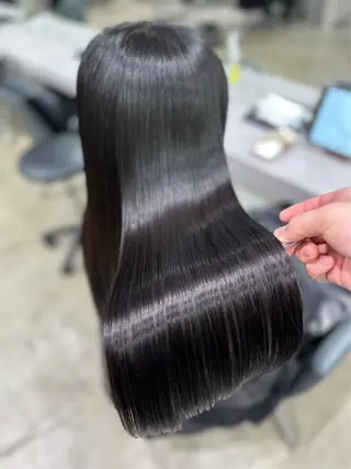 ロング 【ヤバ髪から美髪へ】 縮毛矯正特化アチワのヘアスタイル