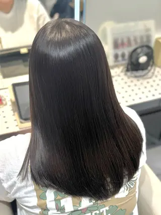 セミロング 巻ける美髪矯正/ 韓国ヘア/yutaのヘアスタイル