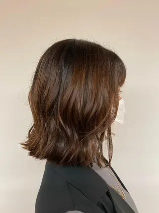 ミディアム 木村 真歩のヘアスタイル