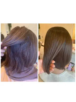 ミディアム カラー A10+α所属・加茂 しのぶのヘアスタイル