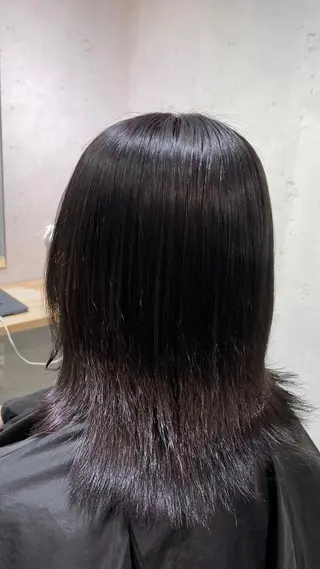 セミロング カラー JOS所属・上野ハイトーン/デ ザイン✂︎touiのヘアスタイル