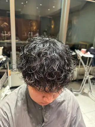 パーマ メンズ FURUSHO梅田所属・【メンズ限定】原 唯登のヘアスタイル