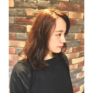 セミロング 若林 美由希のヘアスタイル