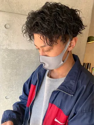 ショート メンズ 縮毛矯正 髪質改善　鈴木のヘアスタイル