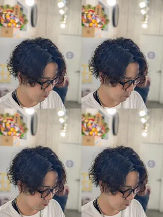 メンズ パーマ メンズパーマ/ボブ/ レイヤー店長えのもとのヘアスタイル