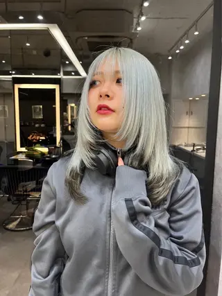 セミロング カラー 池袋/似合わせ/縮毛 髪質改善【ugen】のヘアスタイル