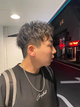 ショート パーマ メンズ MEY HAIR CURLYS所属・パーマ /ボブパーマ Rico💜のヘアスタイル