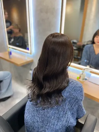 ロング カラー ヘアアレンジ レイヤー×透明感カラ ーHAYATOのヘアスタイル