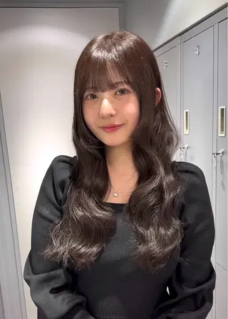 ミディアム 韓国風/ワンホンヘア 髪質改善/MaCoのヘアスタイル