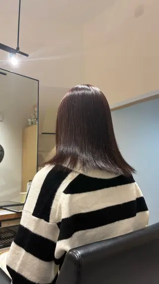 ミディアム カラー 滑川 吏音のヘアスタイル