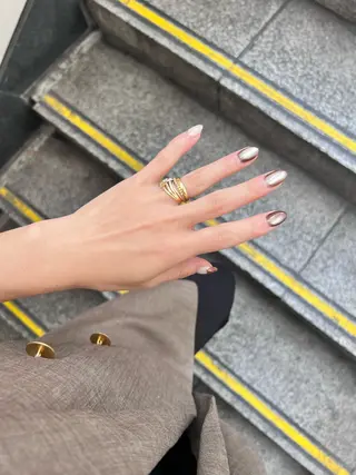 ネイル 金 柚嬉のネイルデザイン