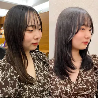 ミディアム カラー Paddle所属・似合わせレイヤー/ レイヤーパーマ/高倉のヘアスタイル