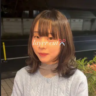 ミディアム 久貝 帆風のヘアスタイル
