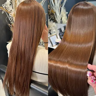 ロング パーマ 髪質改善∕艶髪∕ マンツーマン施術のヘアスタイル