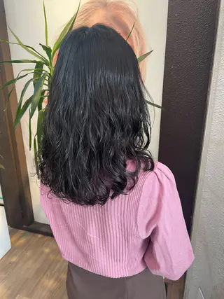 セミロング パーマ ニュアンス/フェザー /パーマ/RYUTOのヘアスタイル