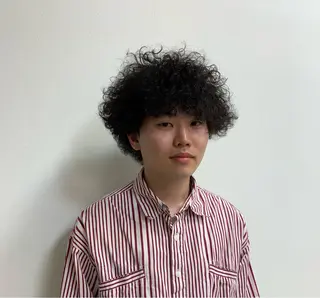 パーマ メンズ 星野 真壱のヘアスタイル