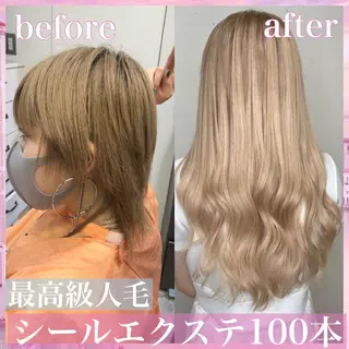 ロング カラー パーマ ヘアアレンジ 八巻 晴香のヘアスタイル