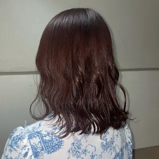 ショート カラー スミレ／透明感カラー ／高円寺美容室のヘアスタイル
