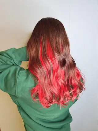 セミロング カラー 宮原 佳苗のヘアスタイル