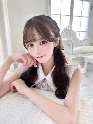 ロング 💎りあん/大須/栄 ブリーチなしWカラーのヘアスタイル