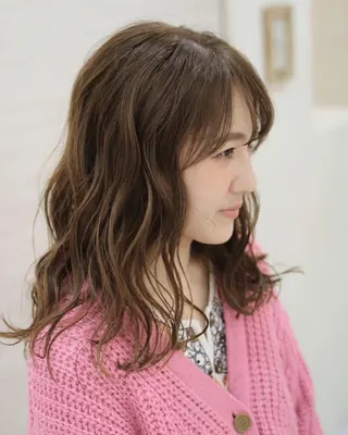 ロング カラー 斉藤 貴也のヘアスタイル