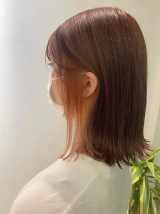 ミディアム カラー 村松 萌のヘアスタイル