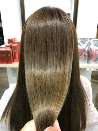 セミロング 髪質改善ストレートo rメンズスタイル今岡のヘアスタイル