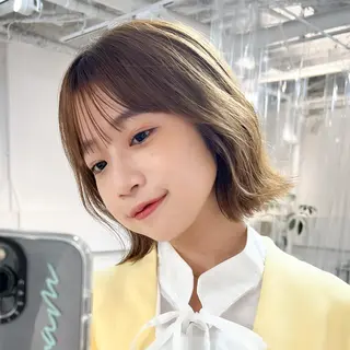 ショート カラー パーマ レイヤーカットのプロ 大人ヘア宮森貴志のヘアスタイル