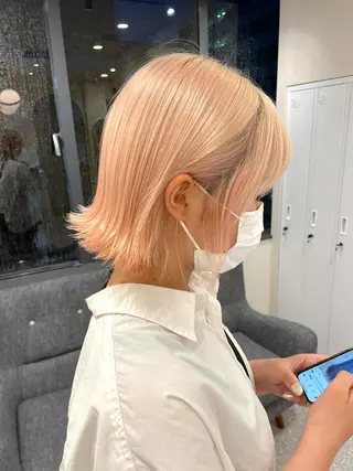 ショート ウサミ/髪質改善 酸性ストレート🌈のヘアスタイル