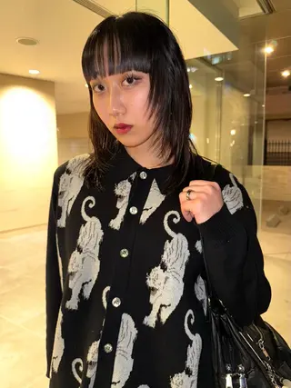 ミディアム レイヤー/顔周り/ Riku🪐のヘアスタイル