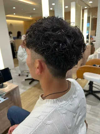 パーマ メンズ 赤本悠斗波巻きパーマ メンズパーマのヘアスタイル