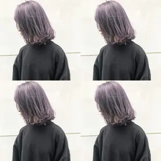 ミディアム カラー 竹内啓太 ボブのヘアスタイル