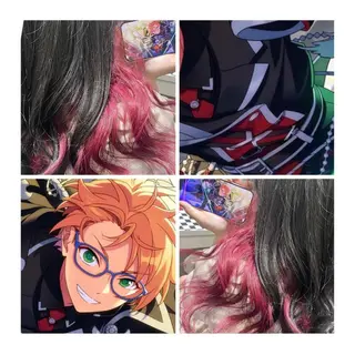 セミロング カラー GARU-ガル-所属・TSUNO🦖 派手髪/オタク美容師のヘアスタイル