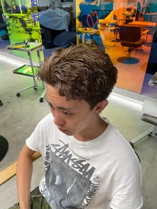 ショート カラー メンズ 【圧倒的センス】 まる/メンズカラーのヘアスタイル